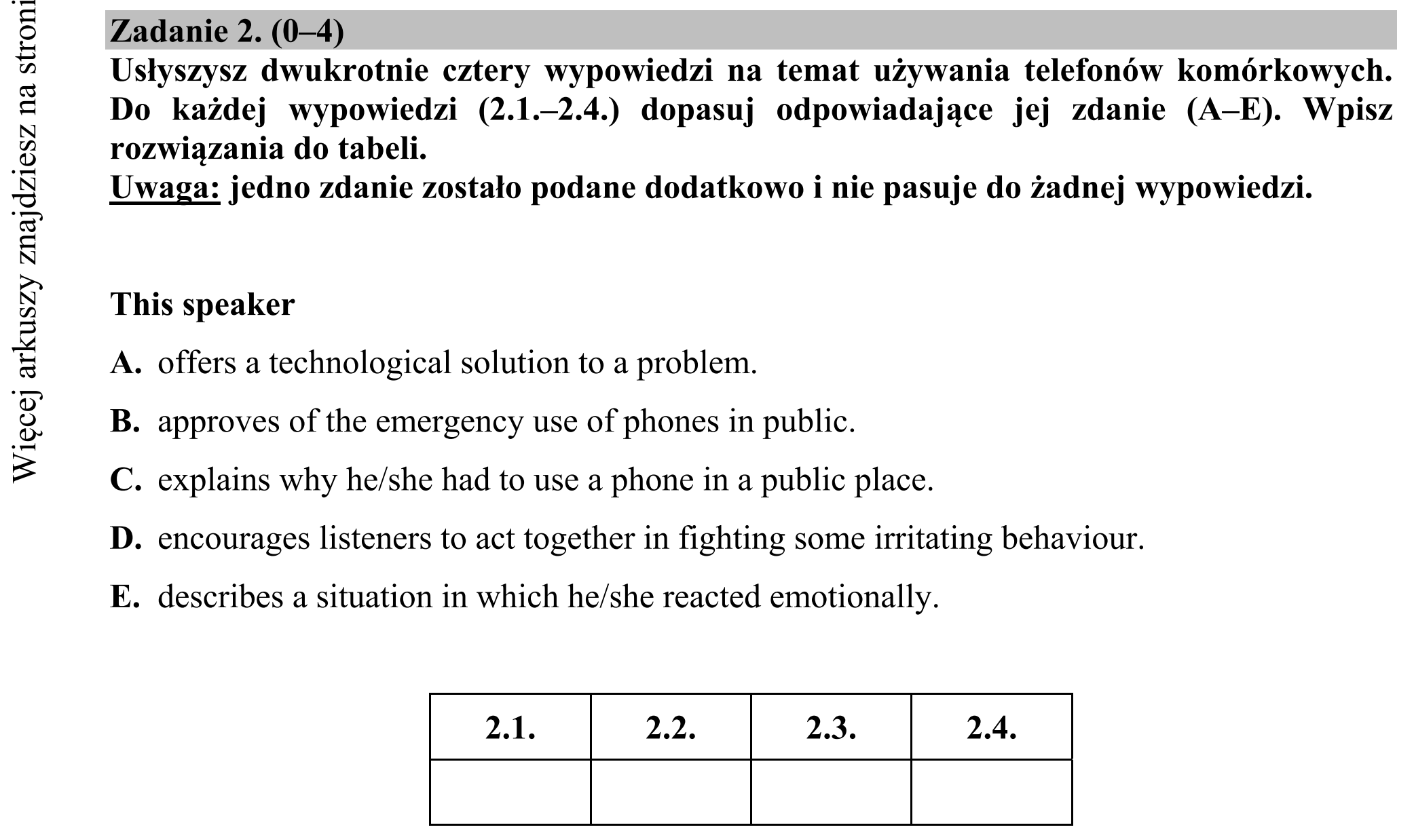 Matura dodatkowa, czerwiec 2016, podgląd zadania 2