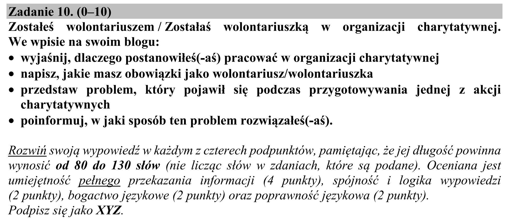 Matura dodatkowa, czerwiec 2017, podgląd zadania 10
