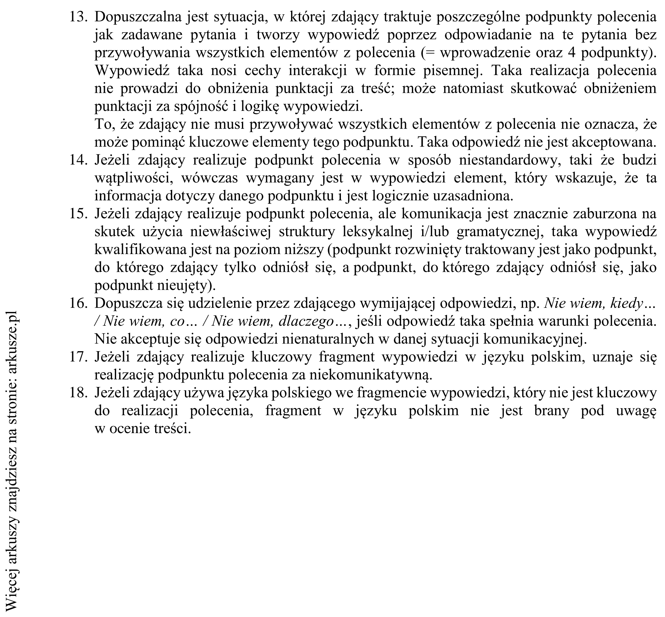 Matura dodatkowa, czerwiec 2018, odpowiedź do zadania 10, fragment 3
