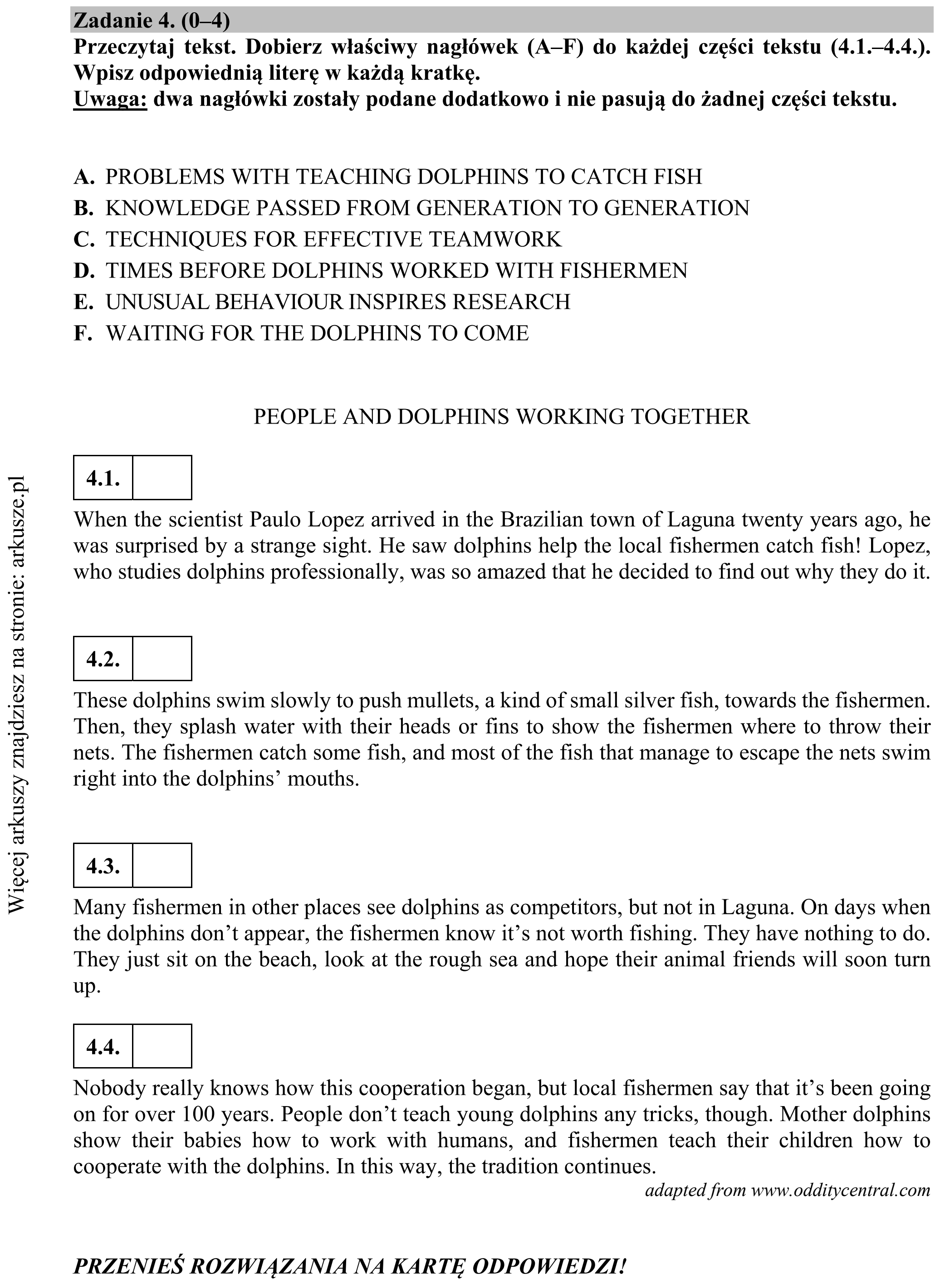 Matura dodatkowa, czerwiec 2019, podgląd zadania 4