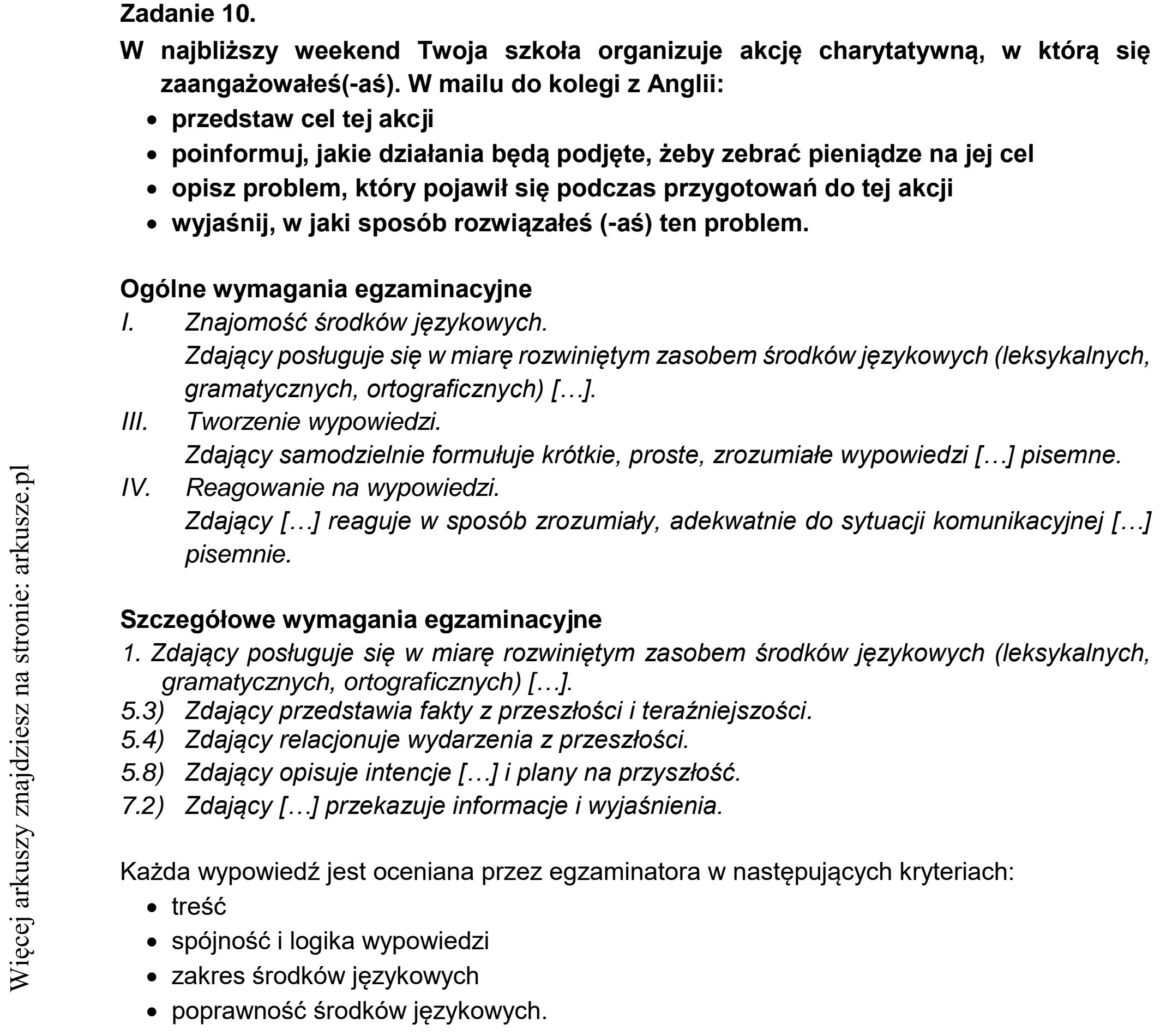Matura dodatkowa, czerwiec 2021, odpowiedź do zadania 10