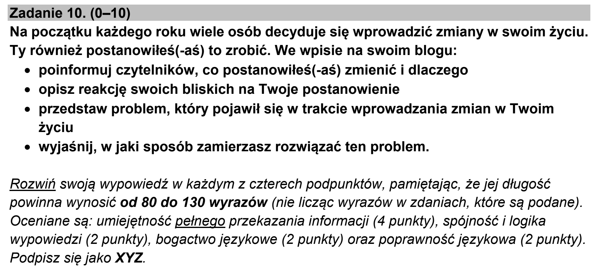 Matura dodatkowa, czerwiec 2023, podgląd zadania 10