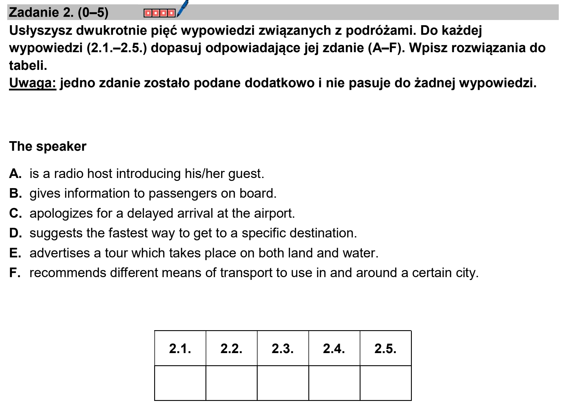 Matura dodatkowa, czerwiec 2026, podgląd zadania 2