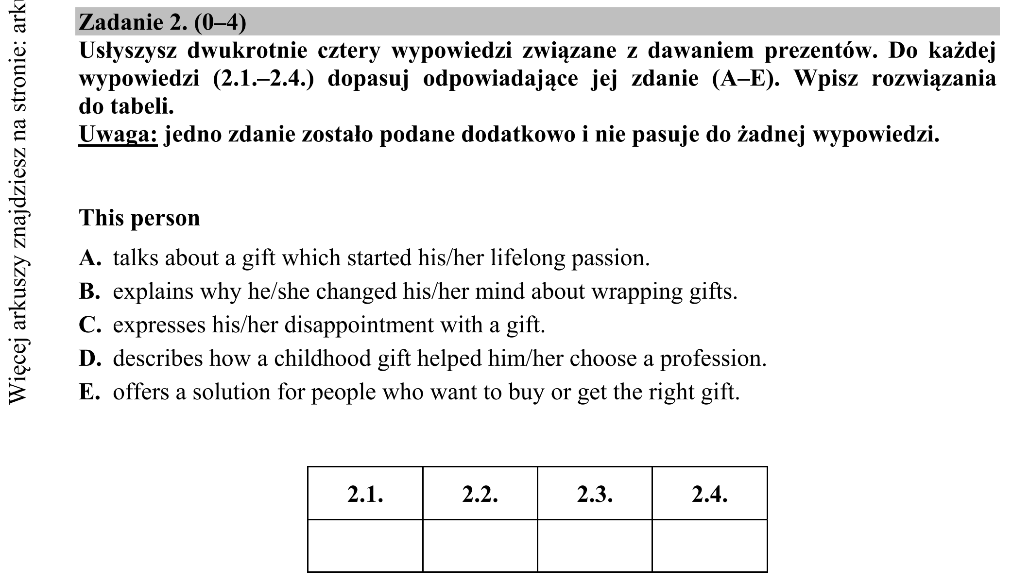 Matura dodatkowa, lipiec 2020, podgląd zadania 2
