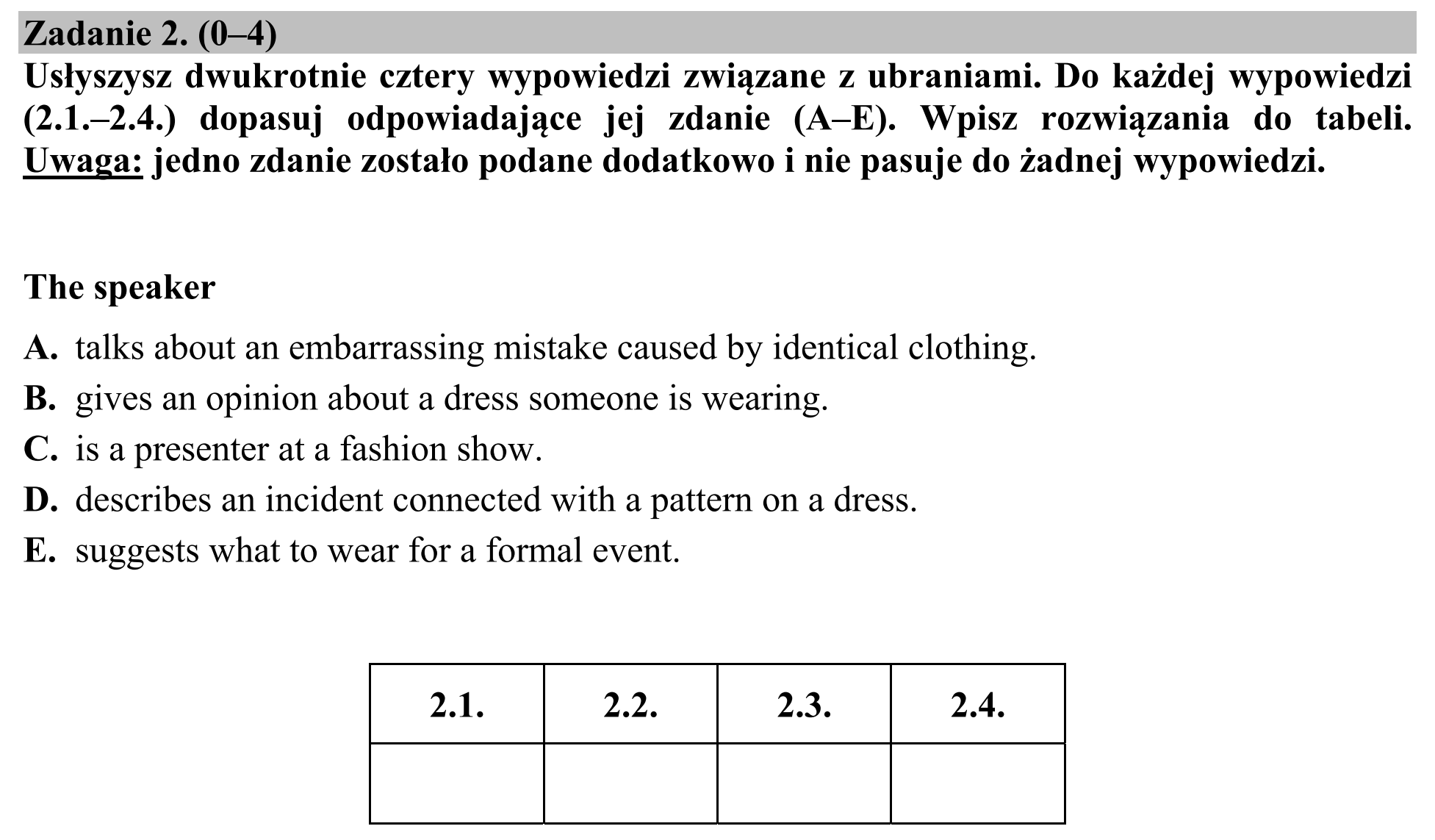 Matura, maj 2019, podgląd zadania 2