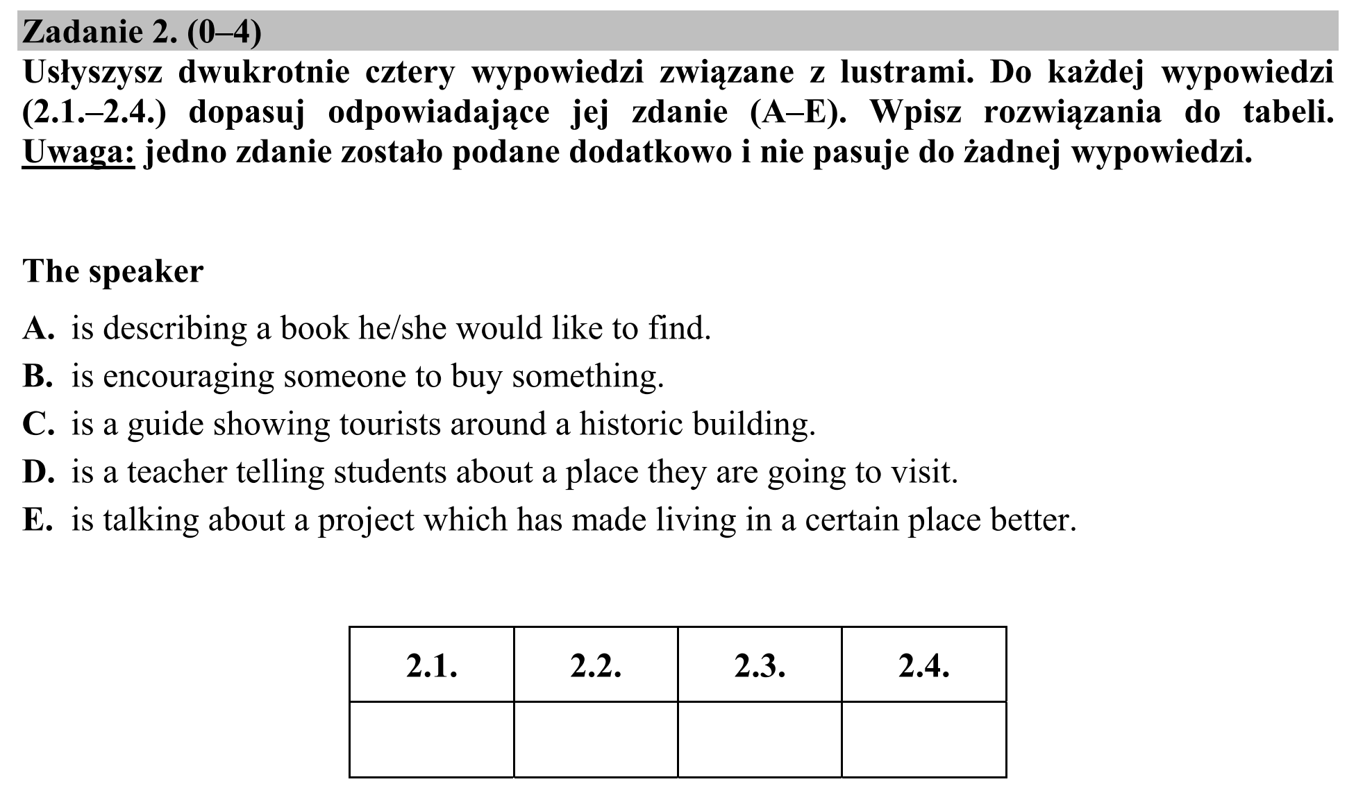 Matura, maj 2020, podgląd zadania 2