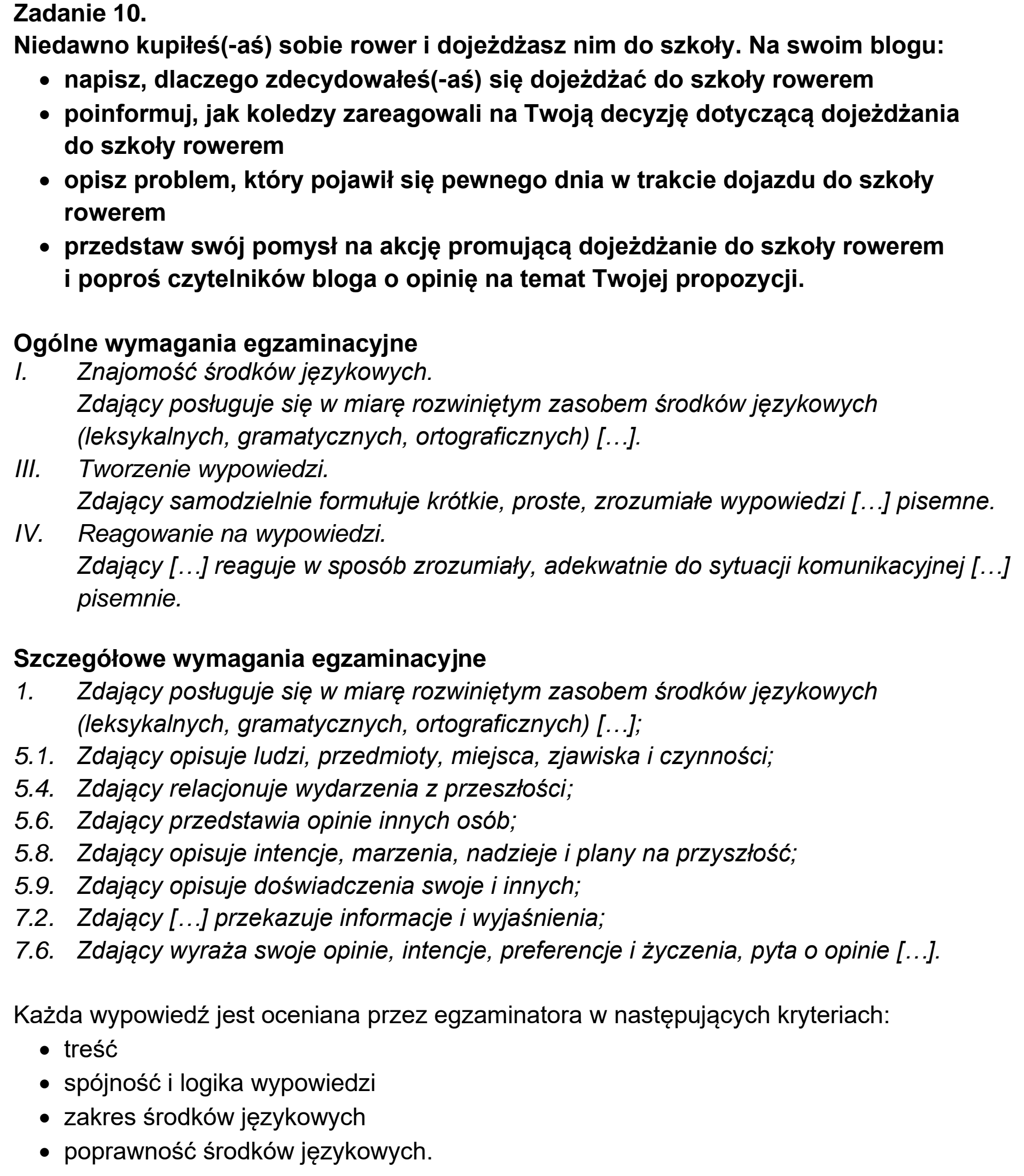 Matura, maj 2022, odpowiedź do zadania 10