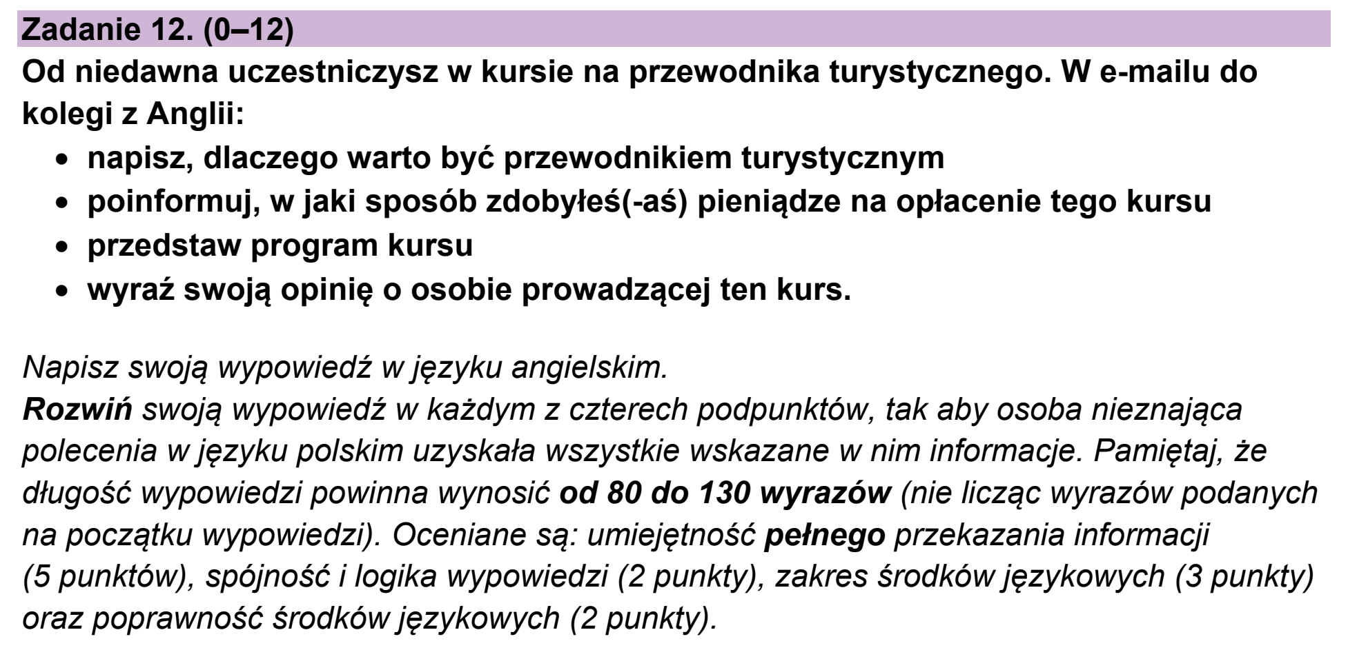 Matura próbna, grudzien 2023, podgląd zadania 12