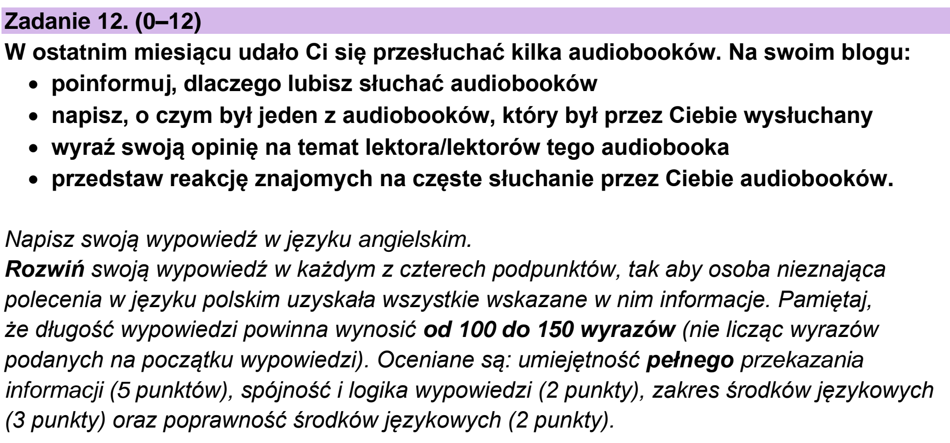 Matura próbna, grudzien 2024, podgląd zadania 12