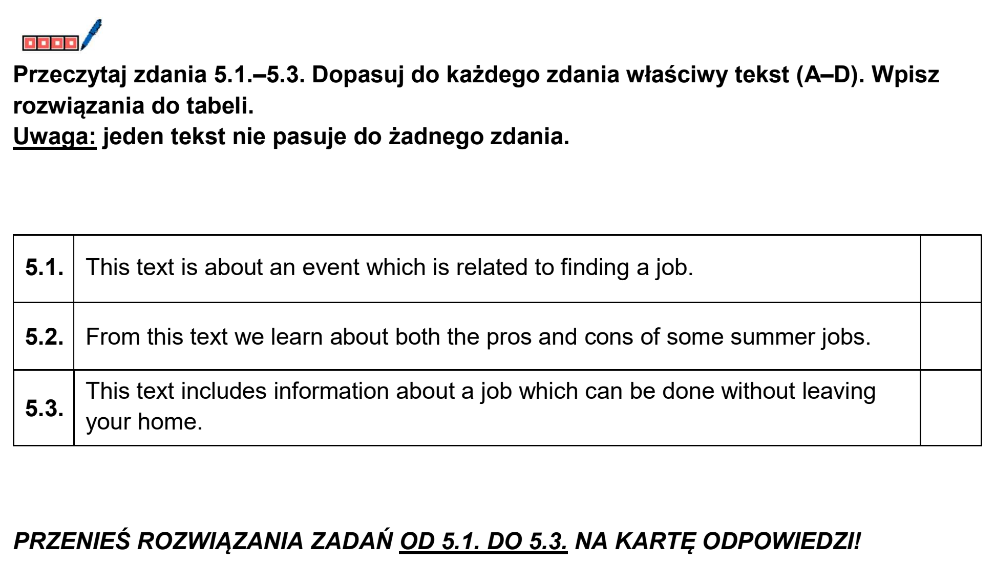 Matura, maj 2026, podgląd zadania 5, fragment 3