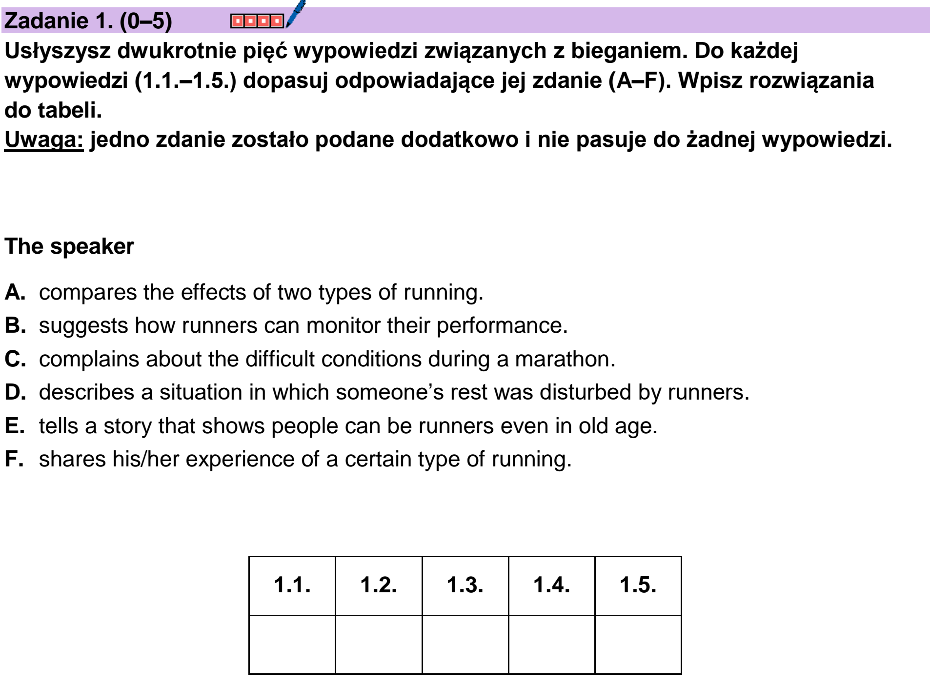 Matura próbna, marzec 2026, podgląd zadania 1