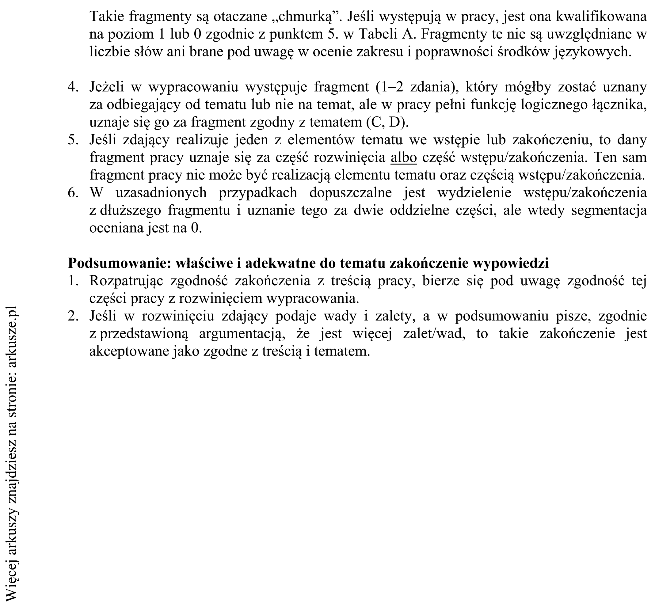 Matura dodatkowa, czerwiec 2016, odpowiedź do zadania 10, fragment 6