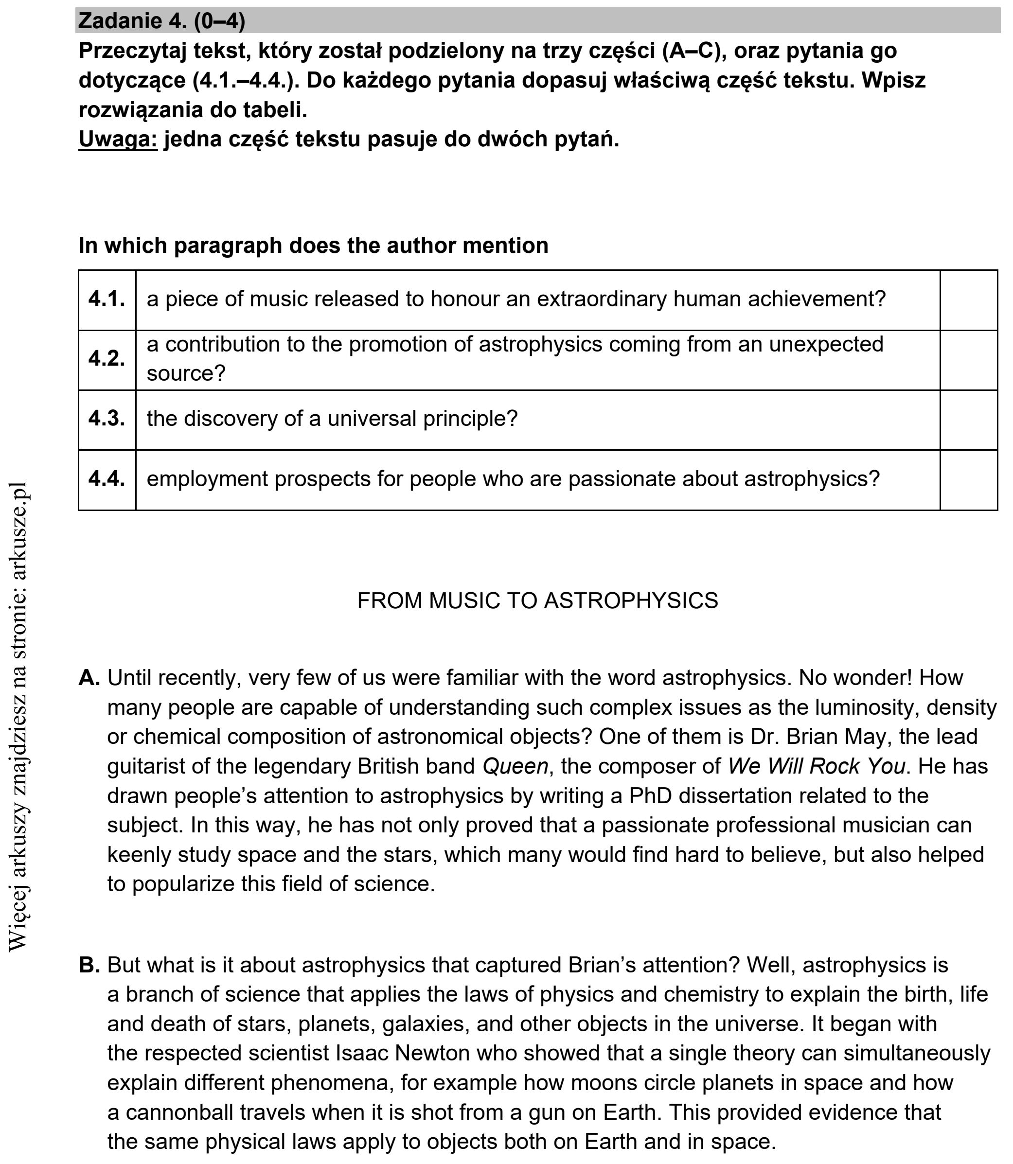 Matura dodatkowa, czerwiec 2022, podgląd zadania 4, fragment 1