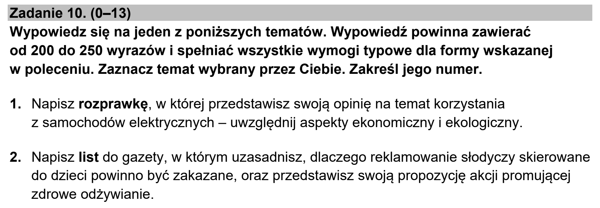 Matura dodatkowa, czerwiec 2024, podgląd zadania 10