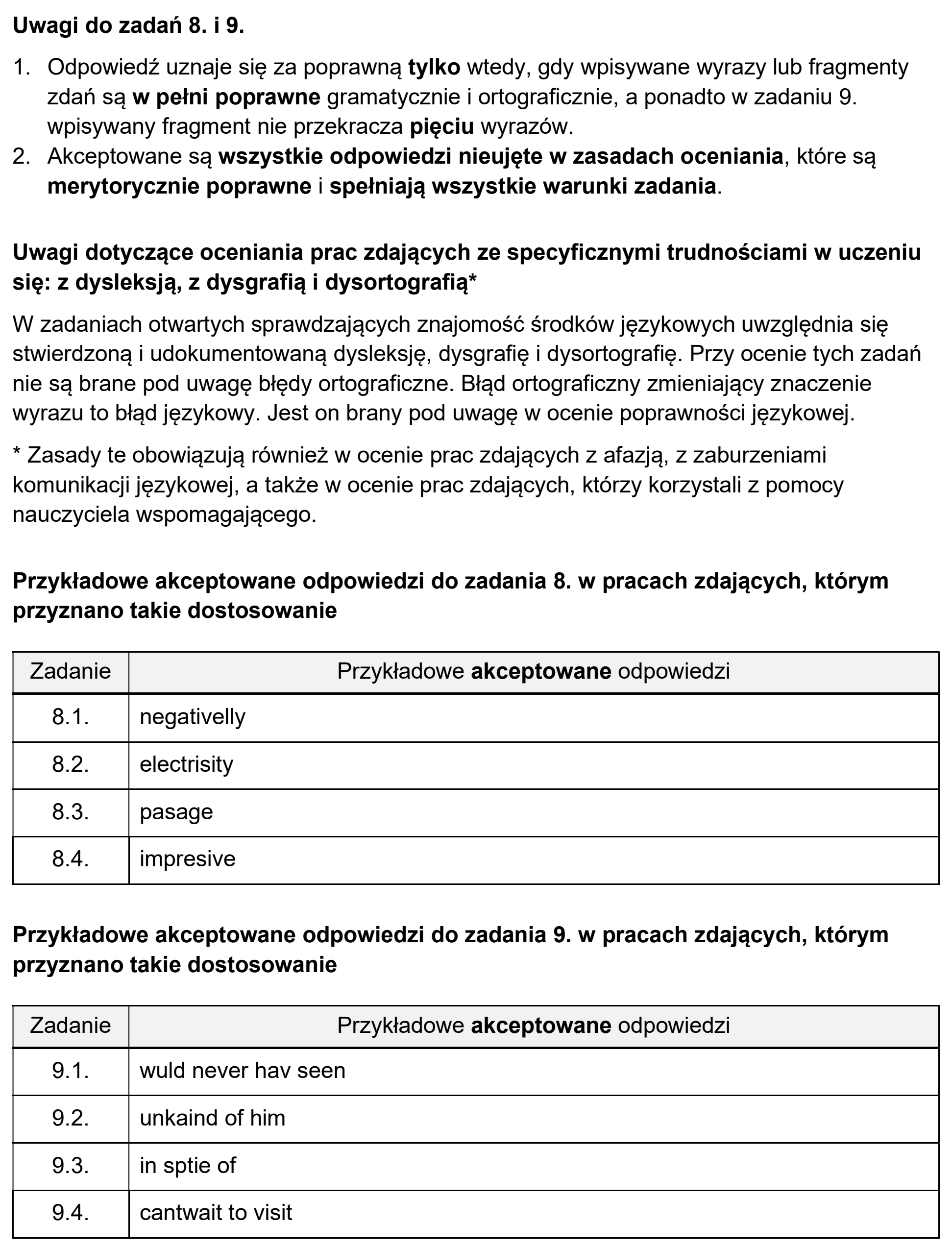 Matura dodatkowa, czerwiec 2026, odpowiedź do zadania 9, fragment 2