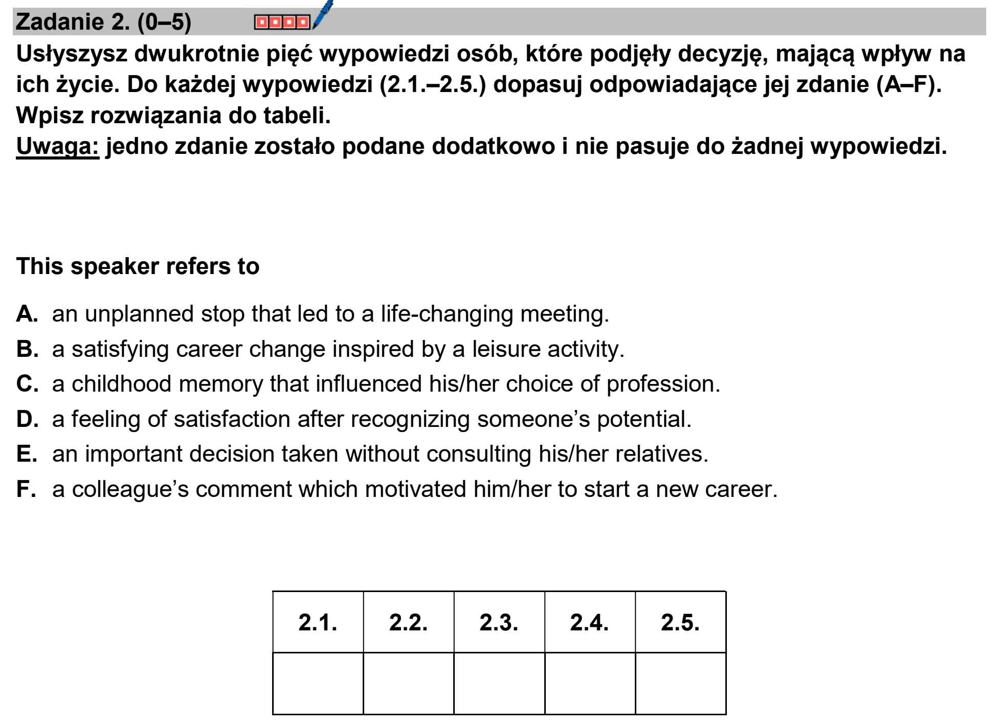 Matura dodatkowa, czerwiec 2026, podgląd zadania 2