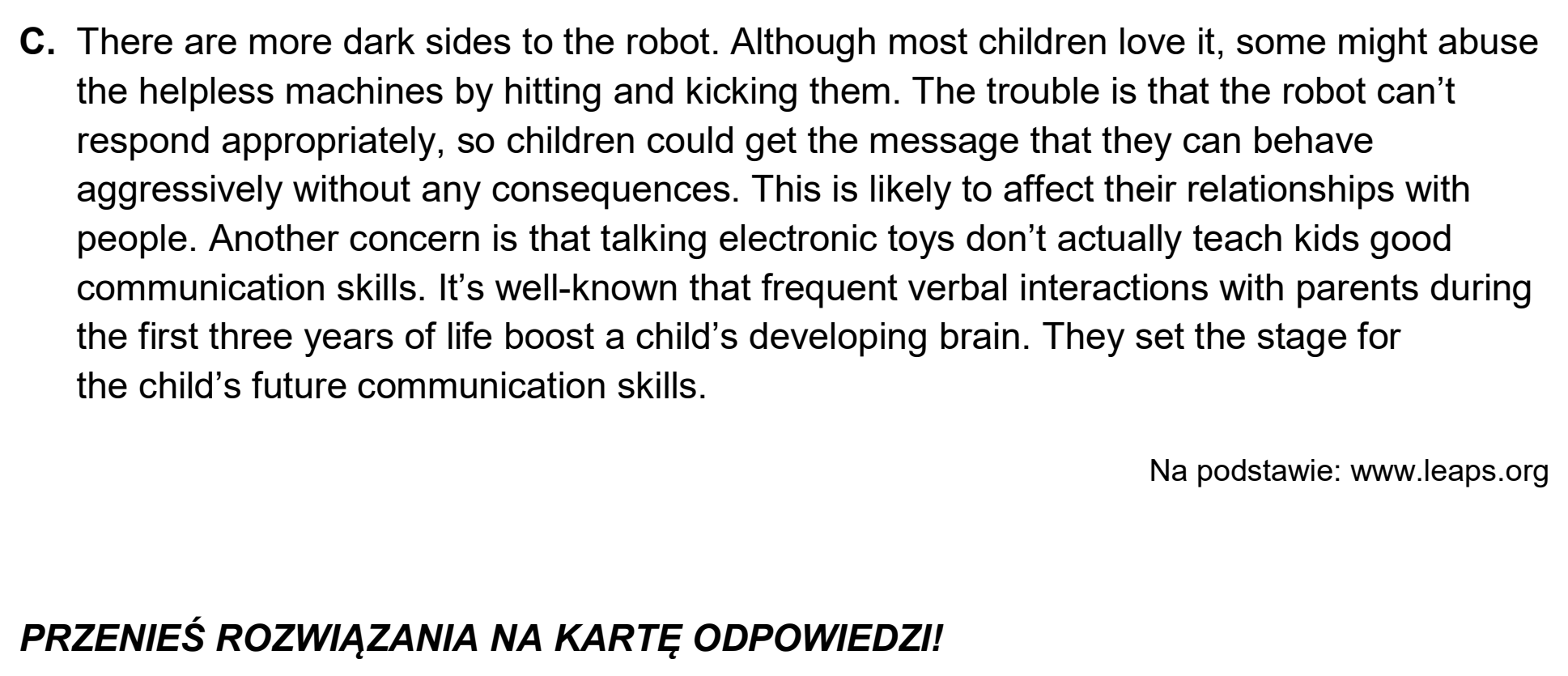 Matura dodatkowa, czerwiec 2026, podgląd zadania 4, fragment 2