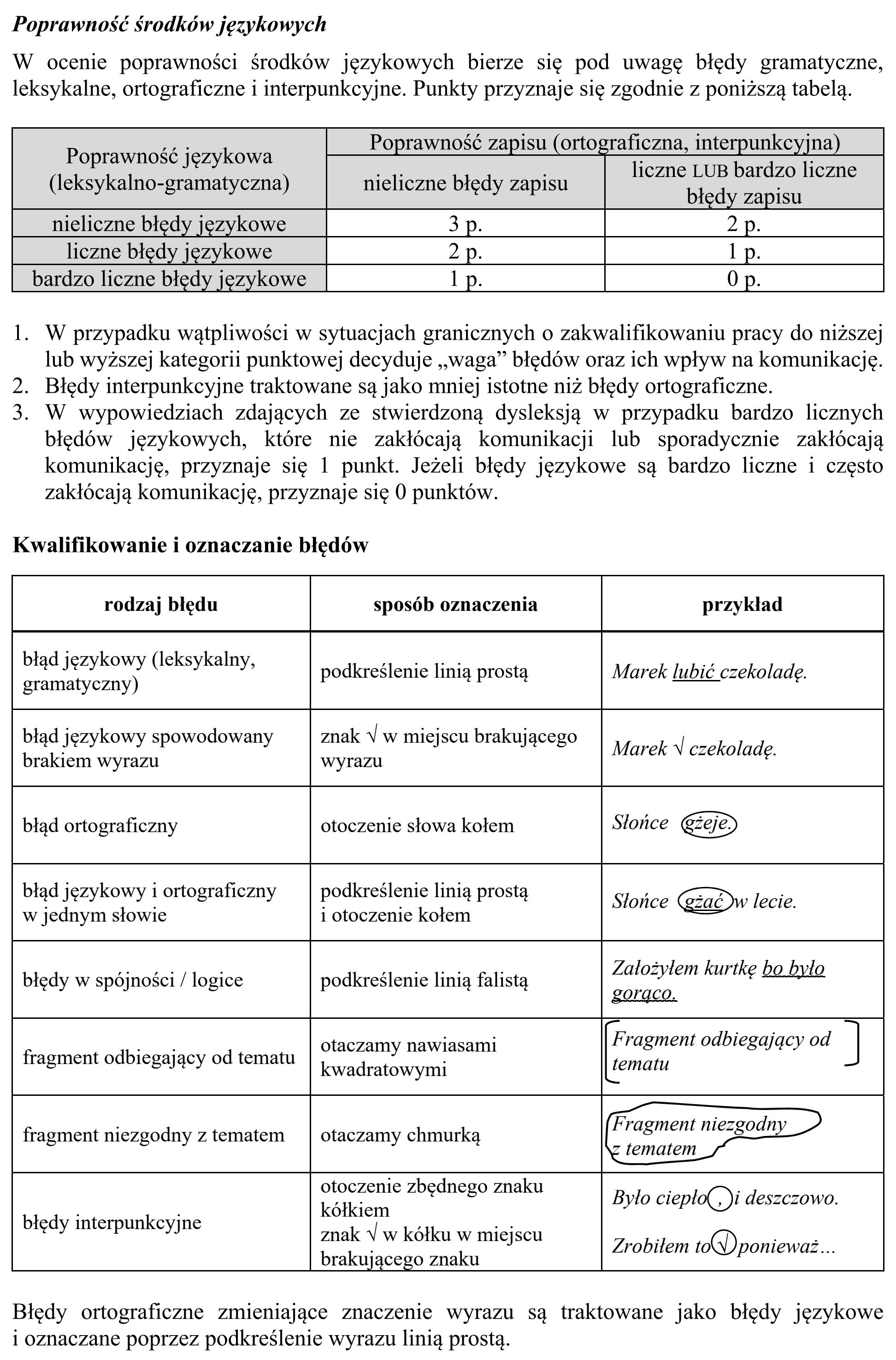 Matura, maj 2018, odpowiedź do zadania 10, fragment 13
