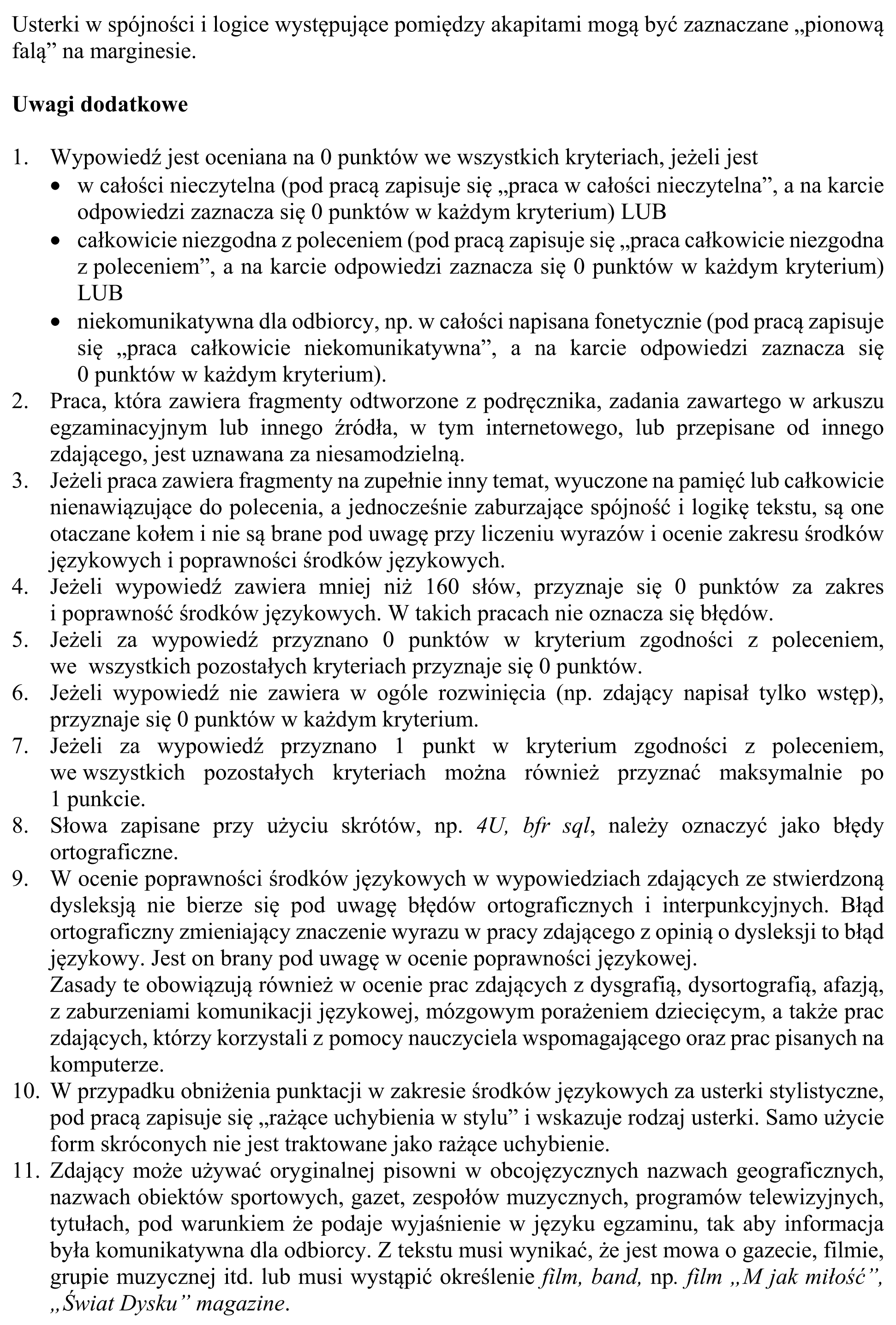 Matura, maj 2018, odpowiedź do zadania 10, fragment 14