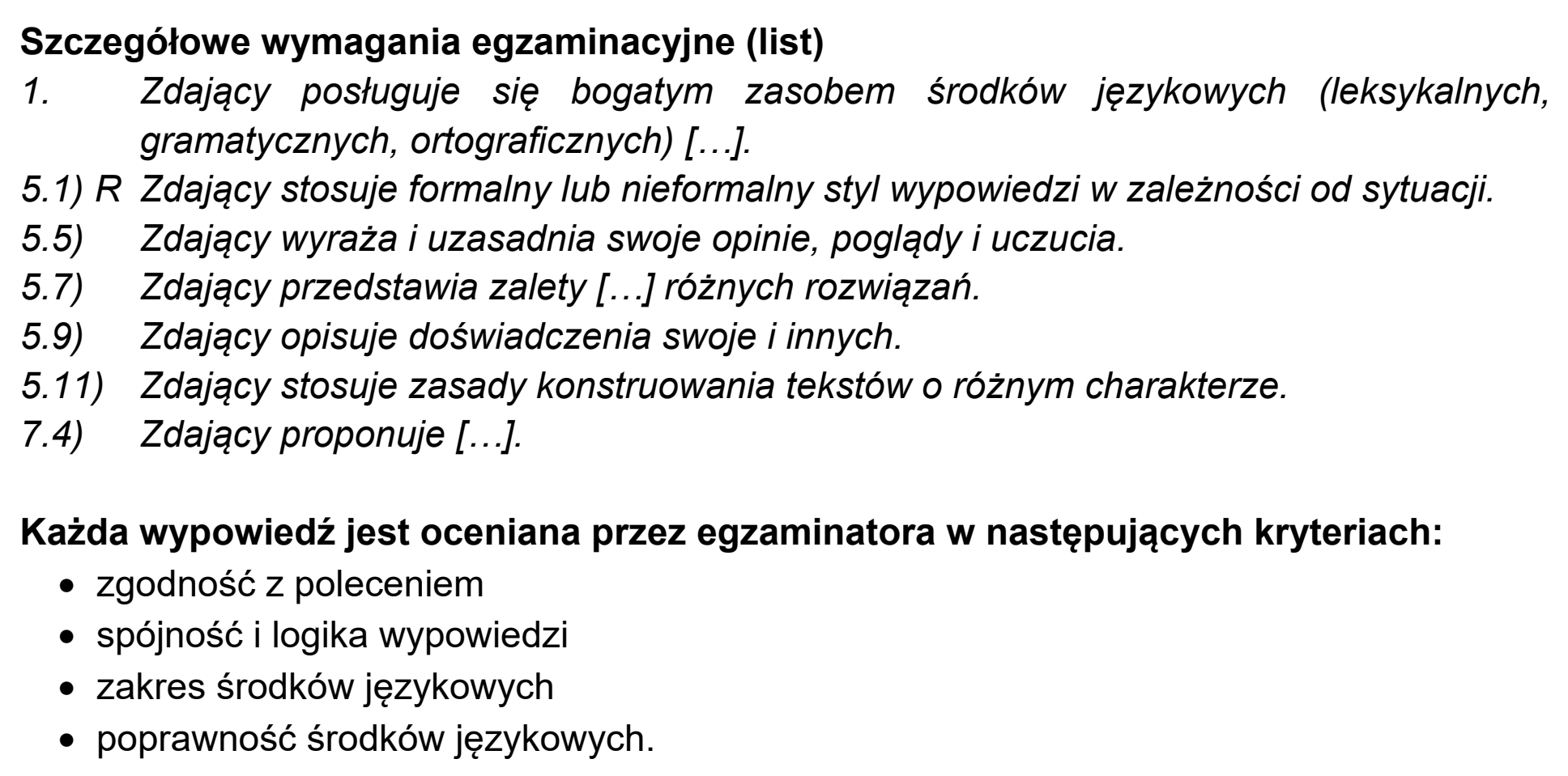 Matura, maj 2021, odpowiedź do zadania 10, fragment 2