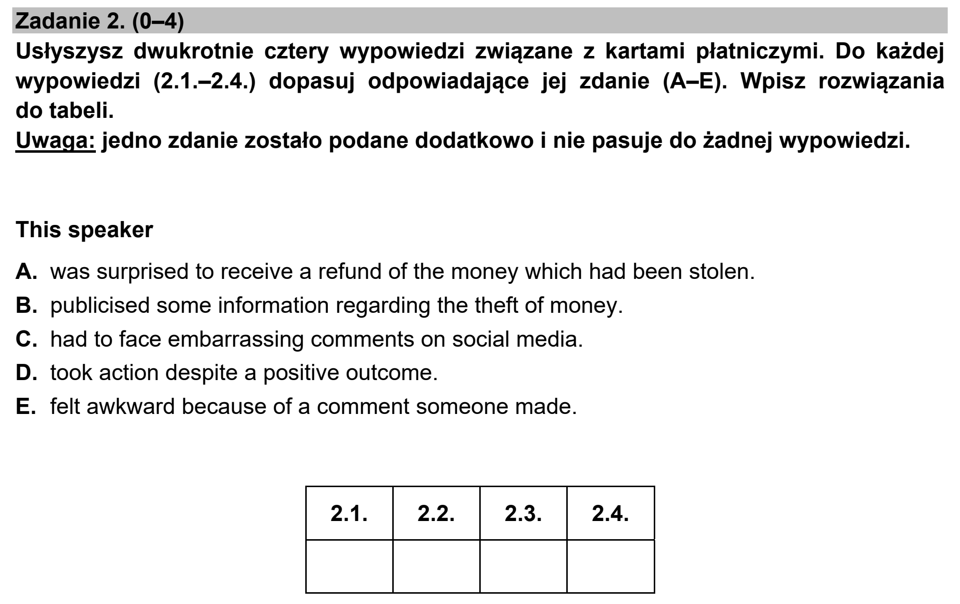 Matura, maj 2022, podgląd zadania 2