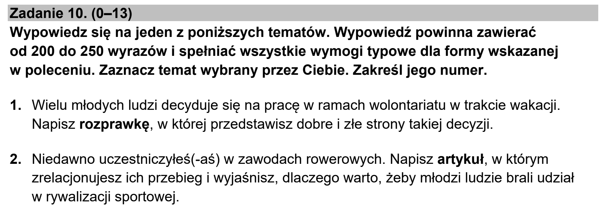 Matura, maj 2024, podgląd zadania 10
