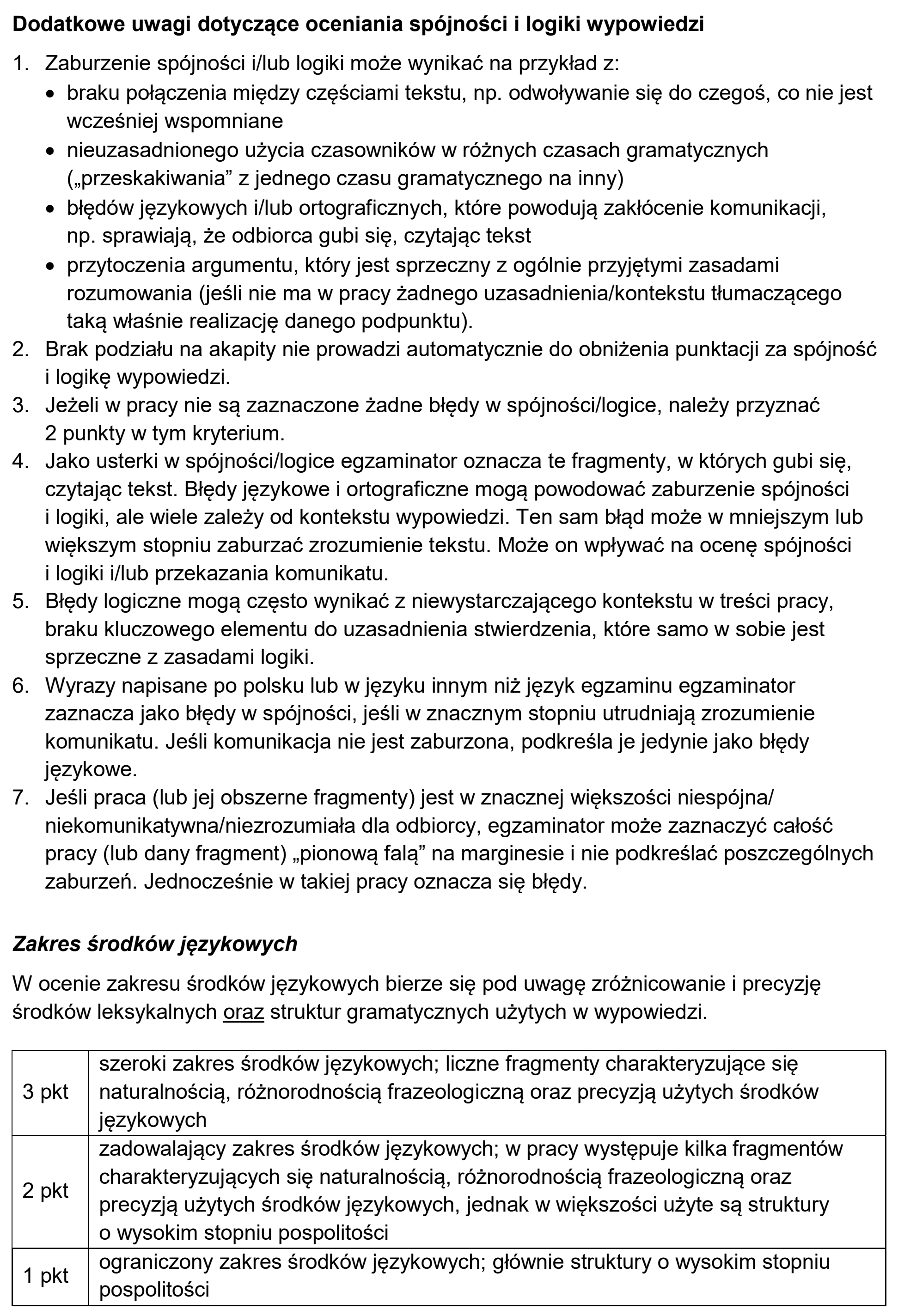 Matura, maj 2026, odpowiedź do zadania 10, fragment 2