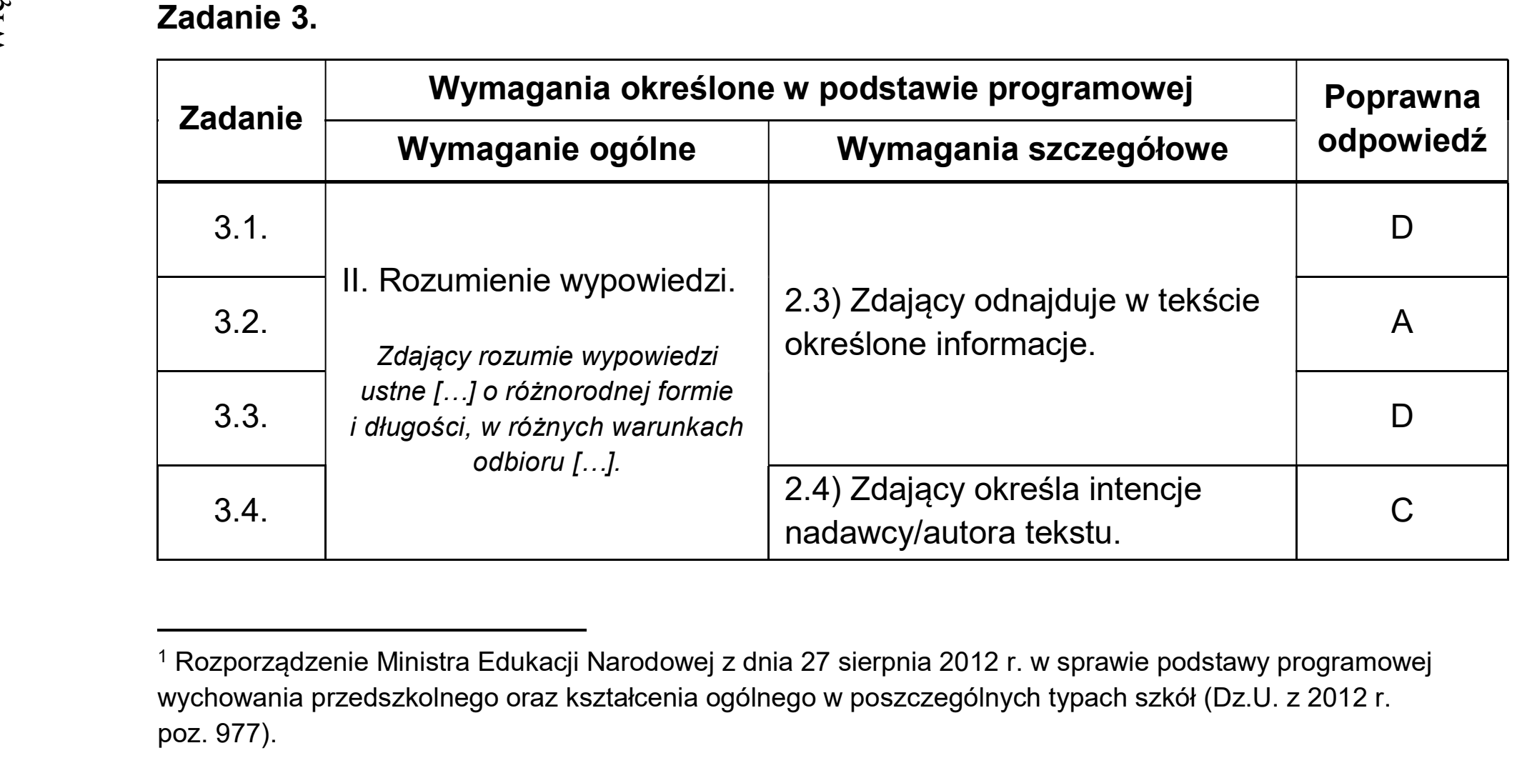 Matura, maj 2026, odpowiedź do zadania 3