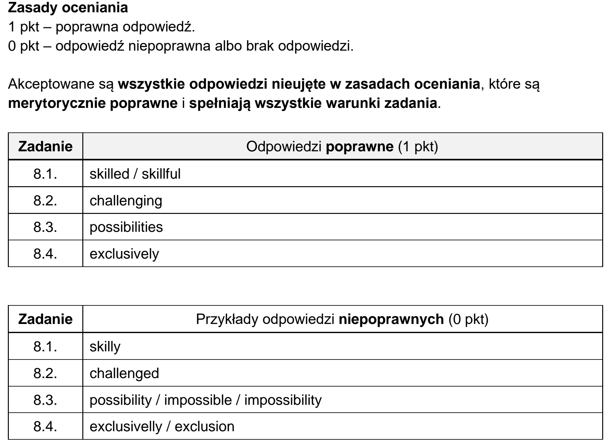 Matura próbna, grudzien 2024, odpowiedź do zadania 8