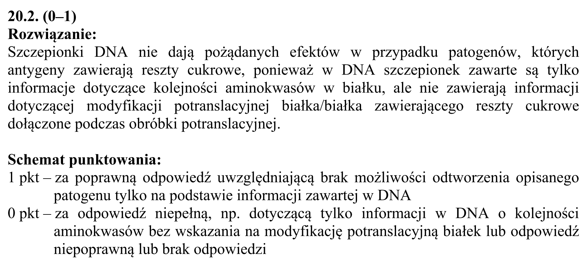 Matura dodatkowa, czerwiec 2015, odpowiedź do zadania 20.1, fragment 2