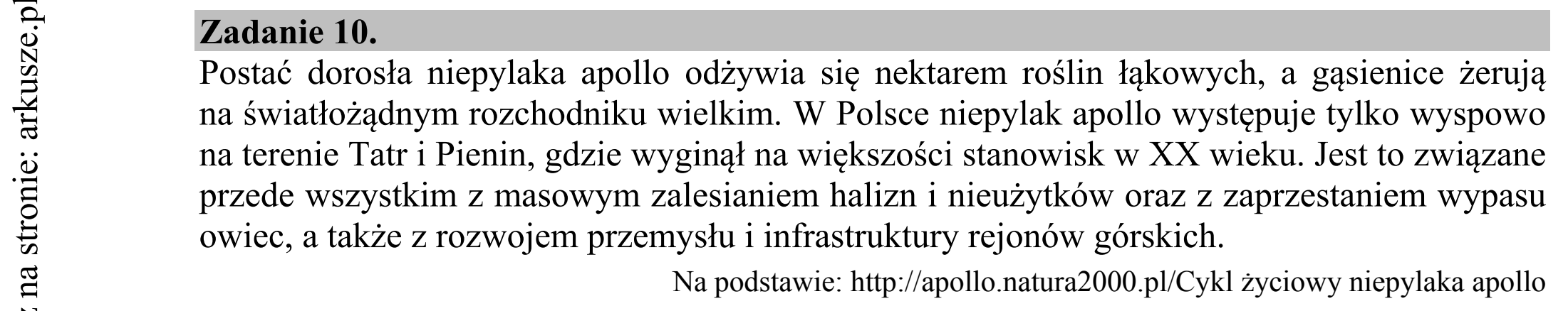Matura dodatkowa, czerwiec 2015, wstęp zadania 10