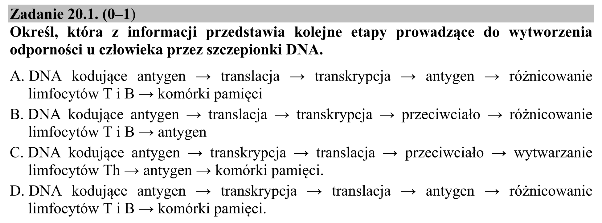 Matura dodatkowa, czerwiec 2015, podgląd zadania 20