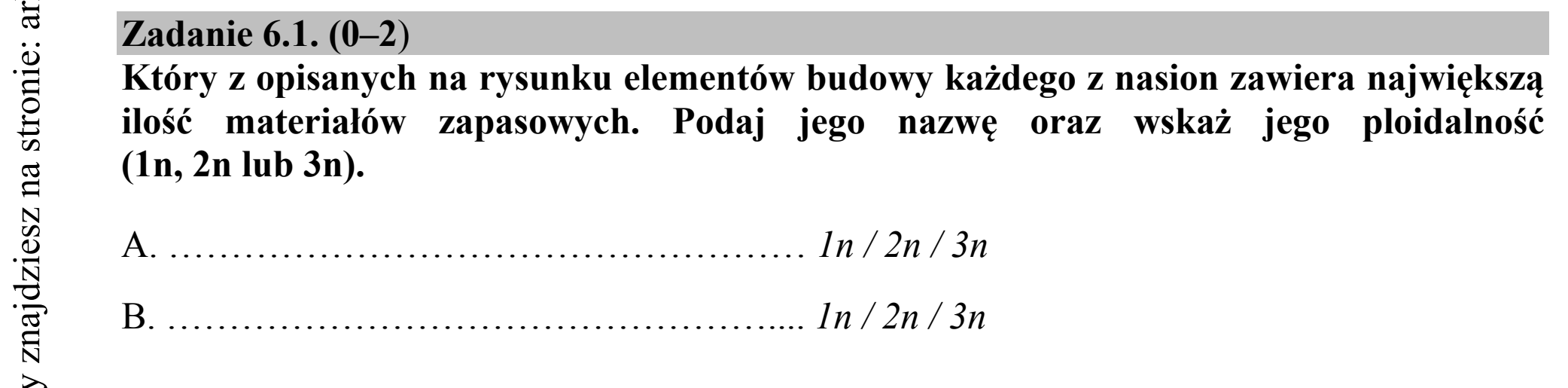 Matura dodatkowa, czerwiec 2015, zadanie 6.1