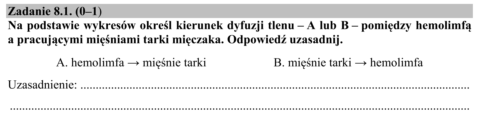 Matura dodatkowa, czerwiec 2015, zadanie 8.1