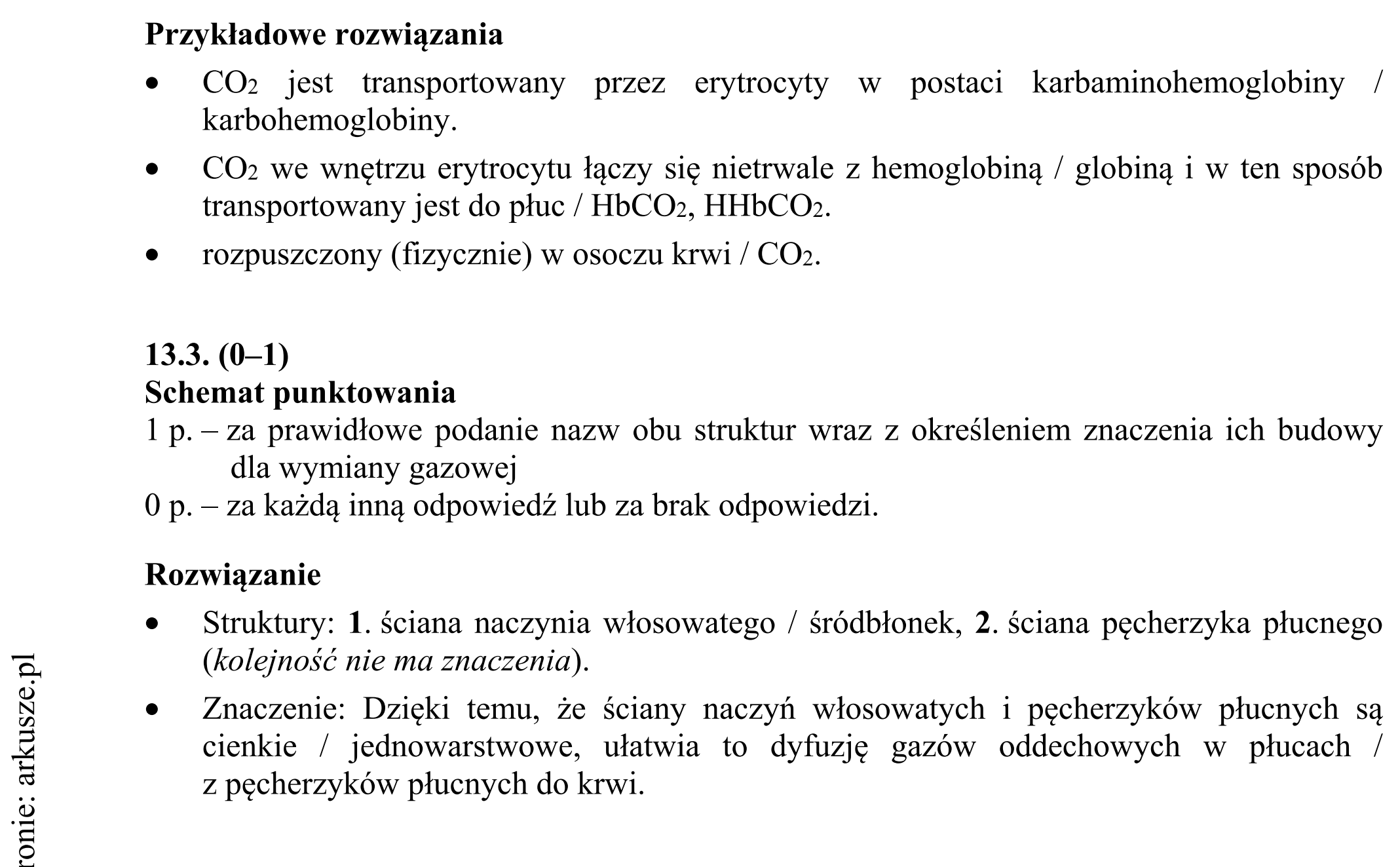 Matura dodatkowa, czerwiec 2016, odpowiedź do zadania 13.1, fragment 2