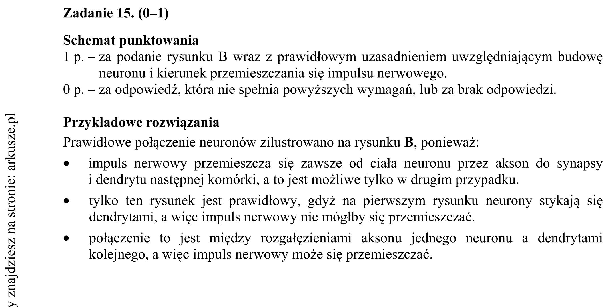 Matura dodatkowa, czerwiec 2016, odpowiedź do zadania 15