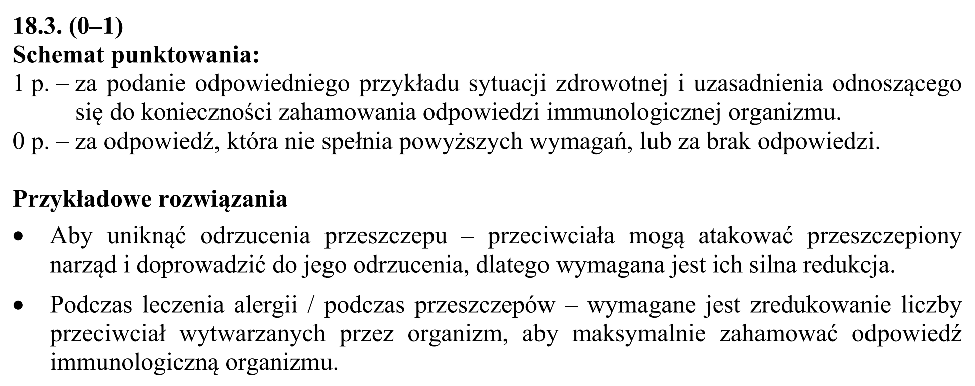 Matura dodatkowa, czerwiec 2016, odpowiedź do zadania 18.1, fragment 2