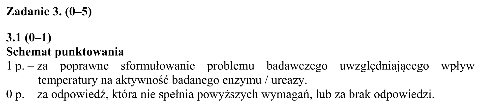 Matura dodatkowa, czerwiec 2016, odpowiedź do zadania 3.1, fragment 1