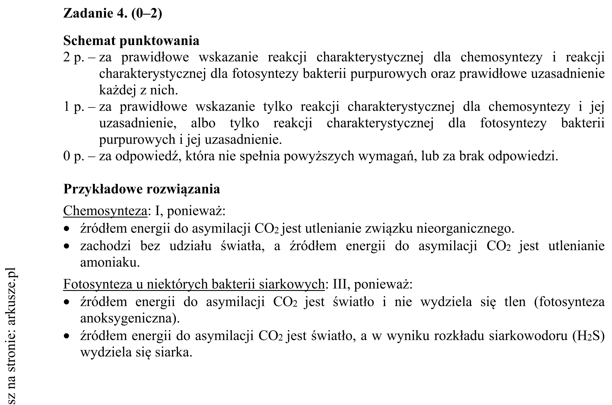 Matura dodatkowa, czerwiec 2016, odpowiedź do zadania 4