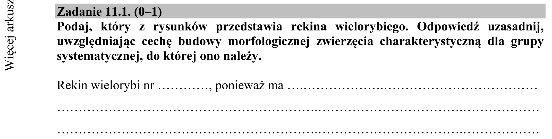 Matura dodatkowa, czerwiec 2016, zadanie 11.1