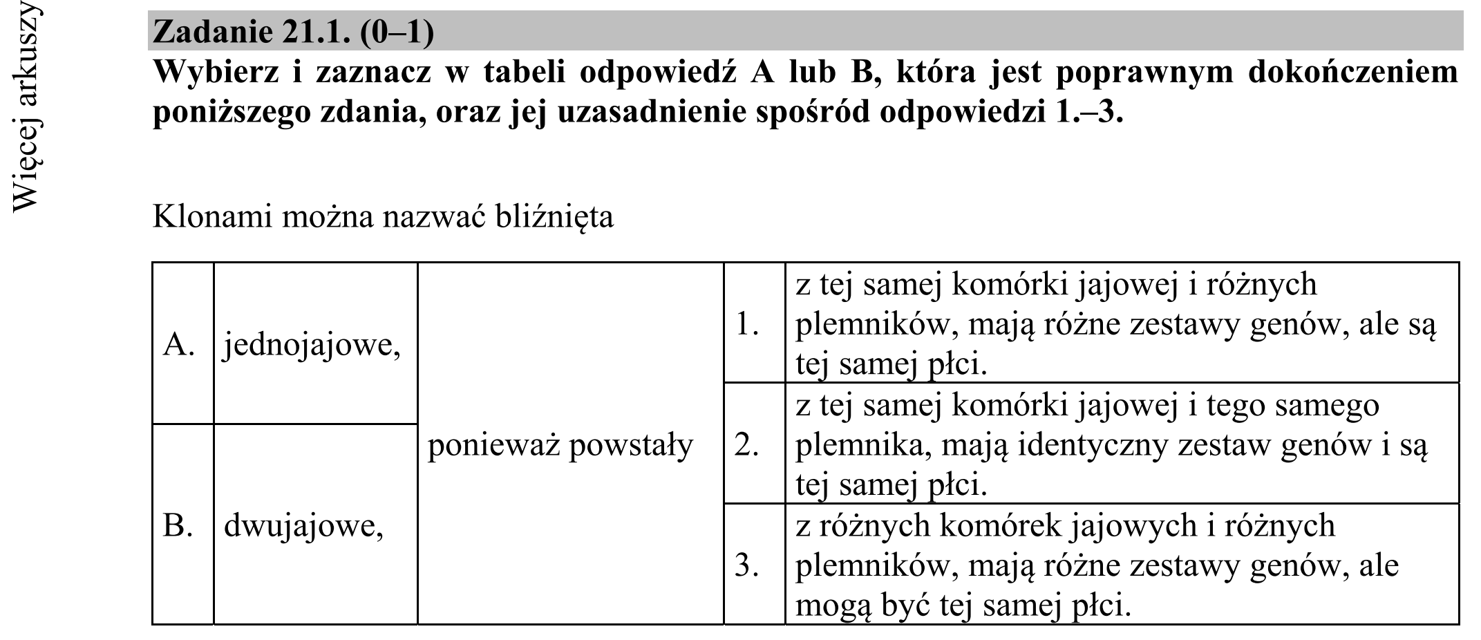Matura dodatkowa, czerwiec 2016, zadanie 21.1