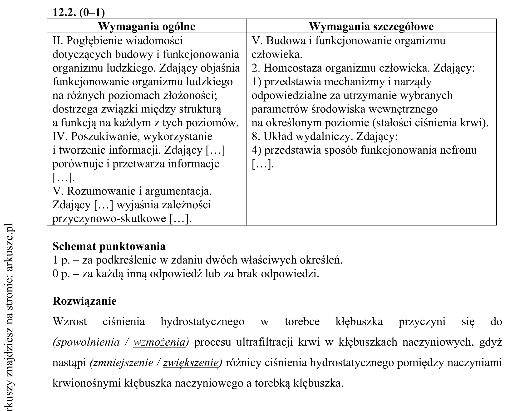 Matura dodatkowa, czerwiec 2017, odpowiedź do zadania 12.1, fragment 2