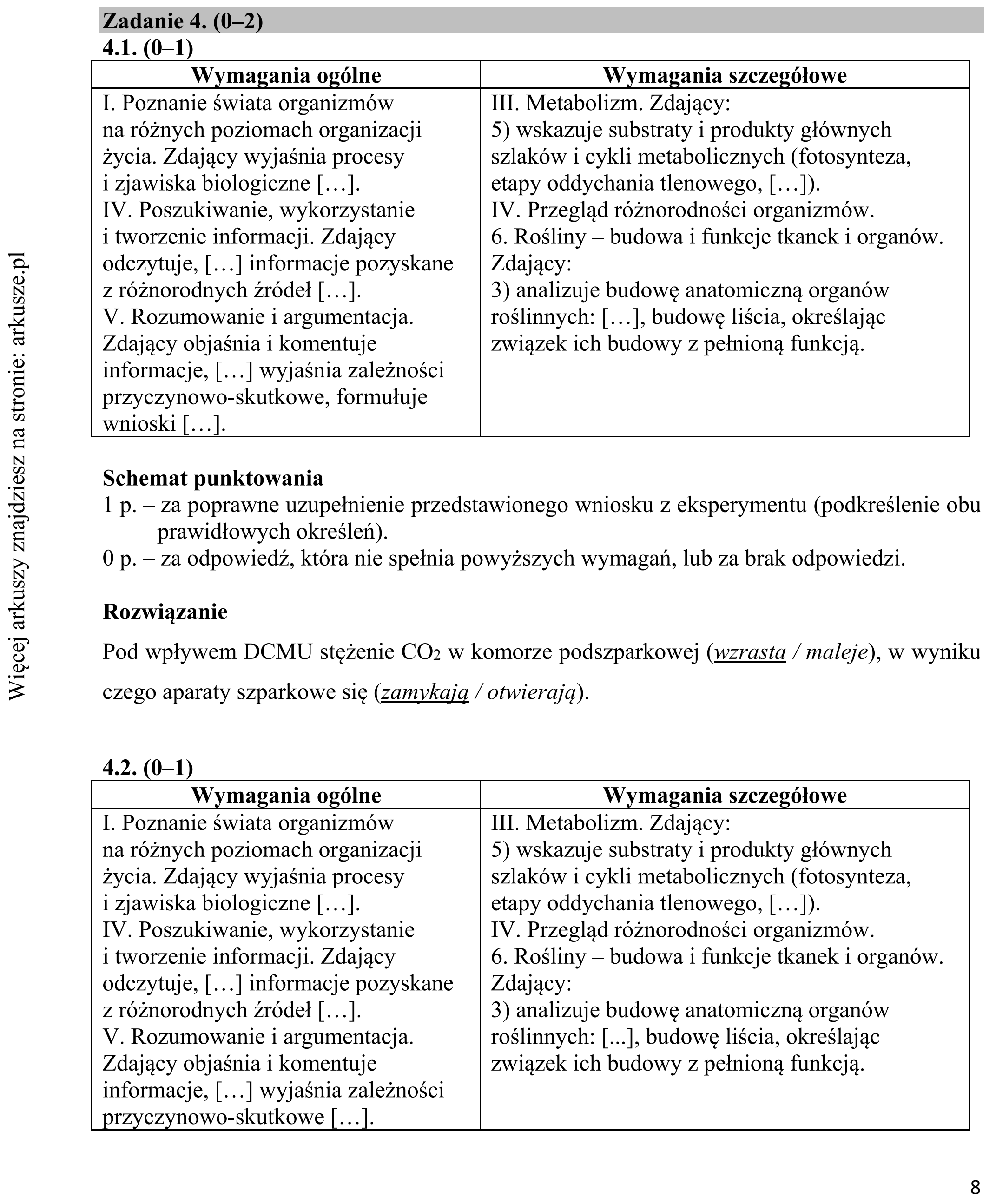 Matura dodatkowa, czerwiec 2017, odpowiedź do zadania 4.1, fragment 1