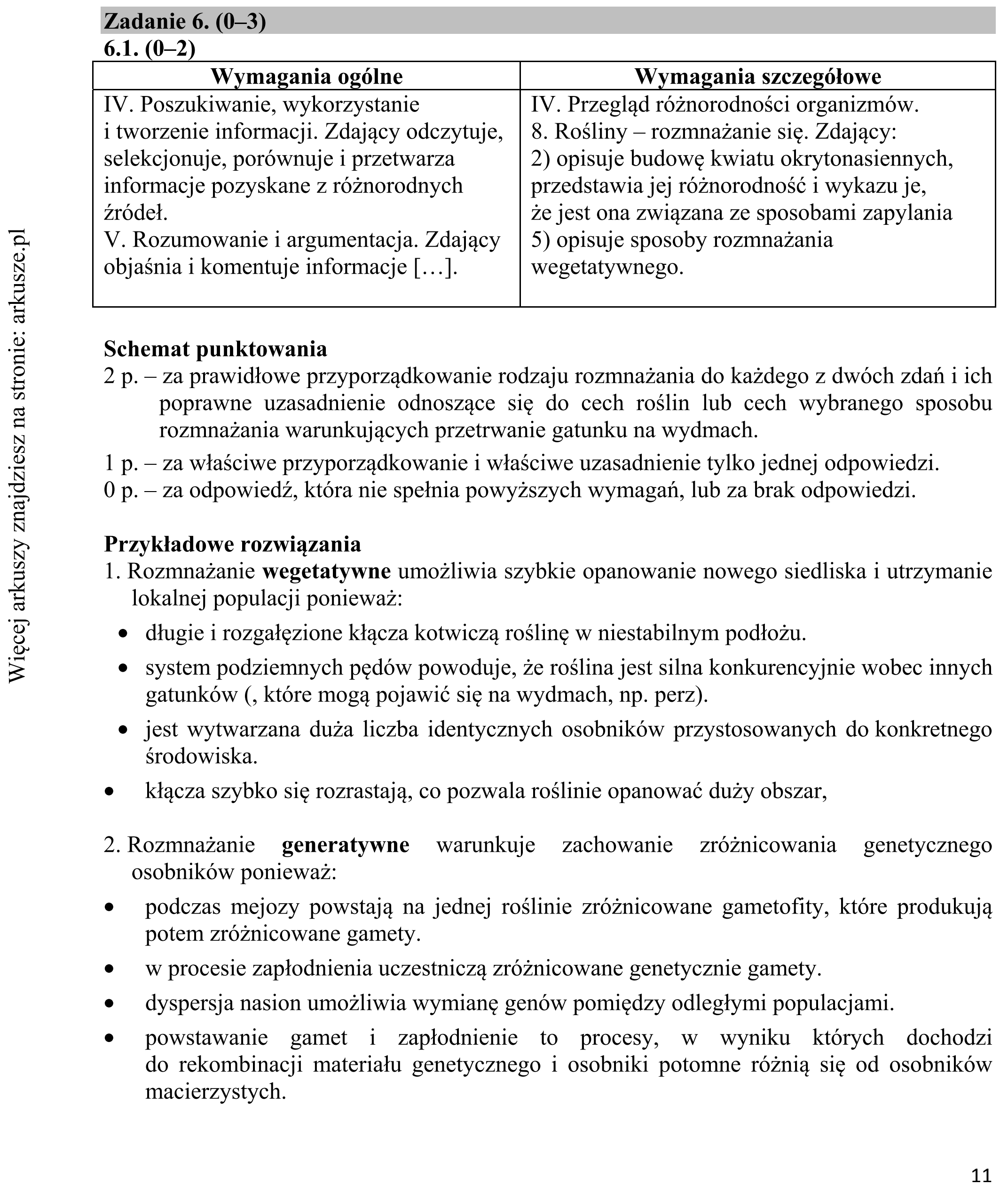 Matura dodatkowa, czerwiec 2017, odpowiedź do zadania 6.1, fragment 1