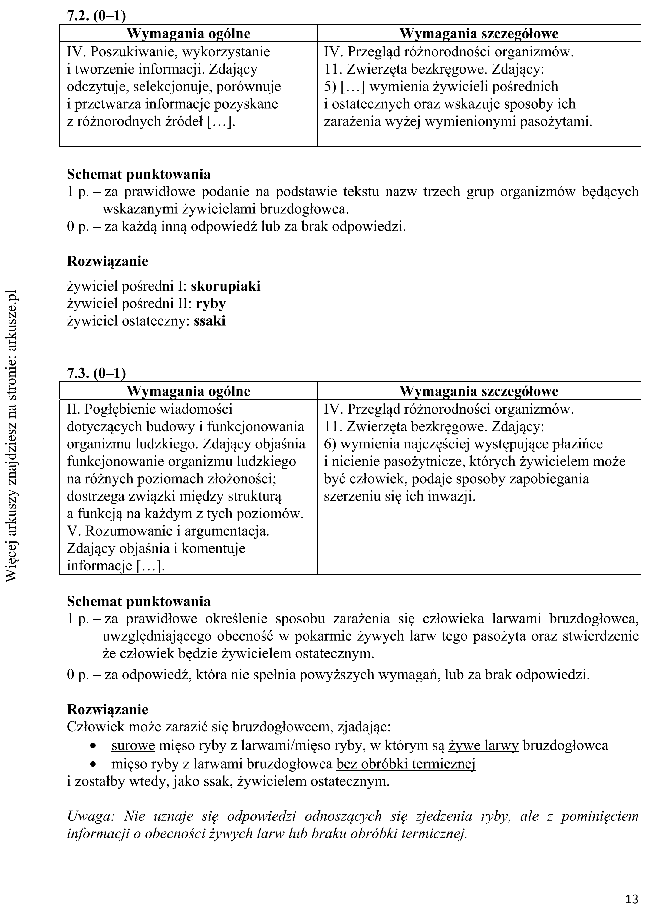 Matura dodatkowa, czerwiec 2017, odpowiedź do zadania 7.1, fragment 2