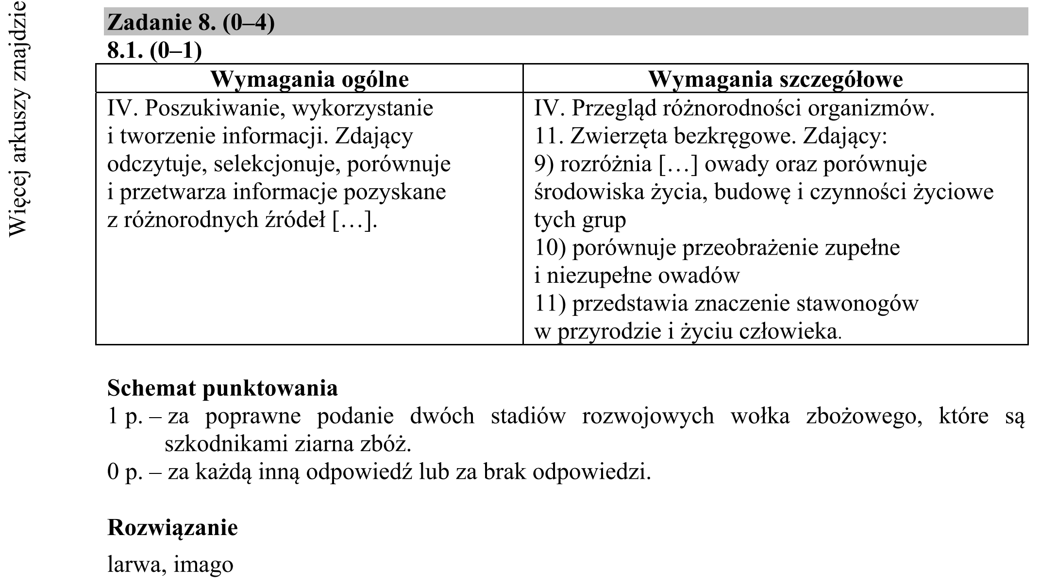 Matura dodatkowa, czerwiec 2017, odpowiedź do zadania 8.1, fragment 1