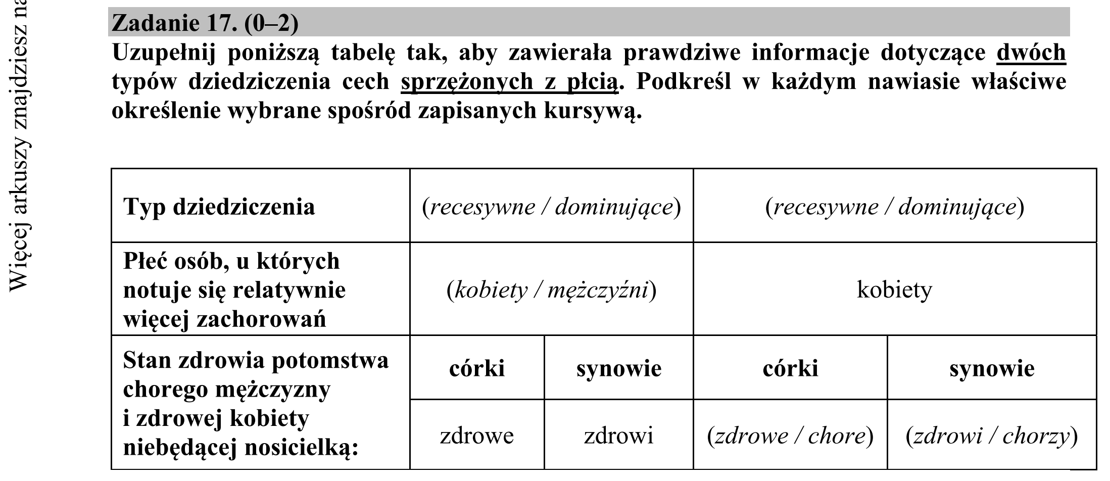 Matura dodatkowa, czerwiec 2017, podgląd zadania 17
