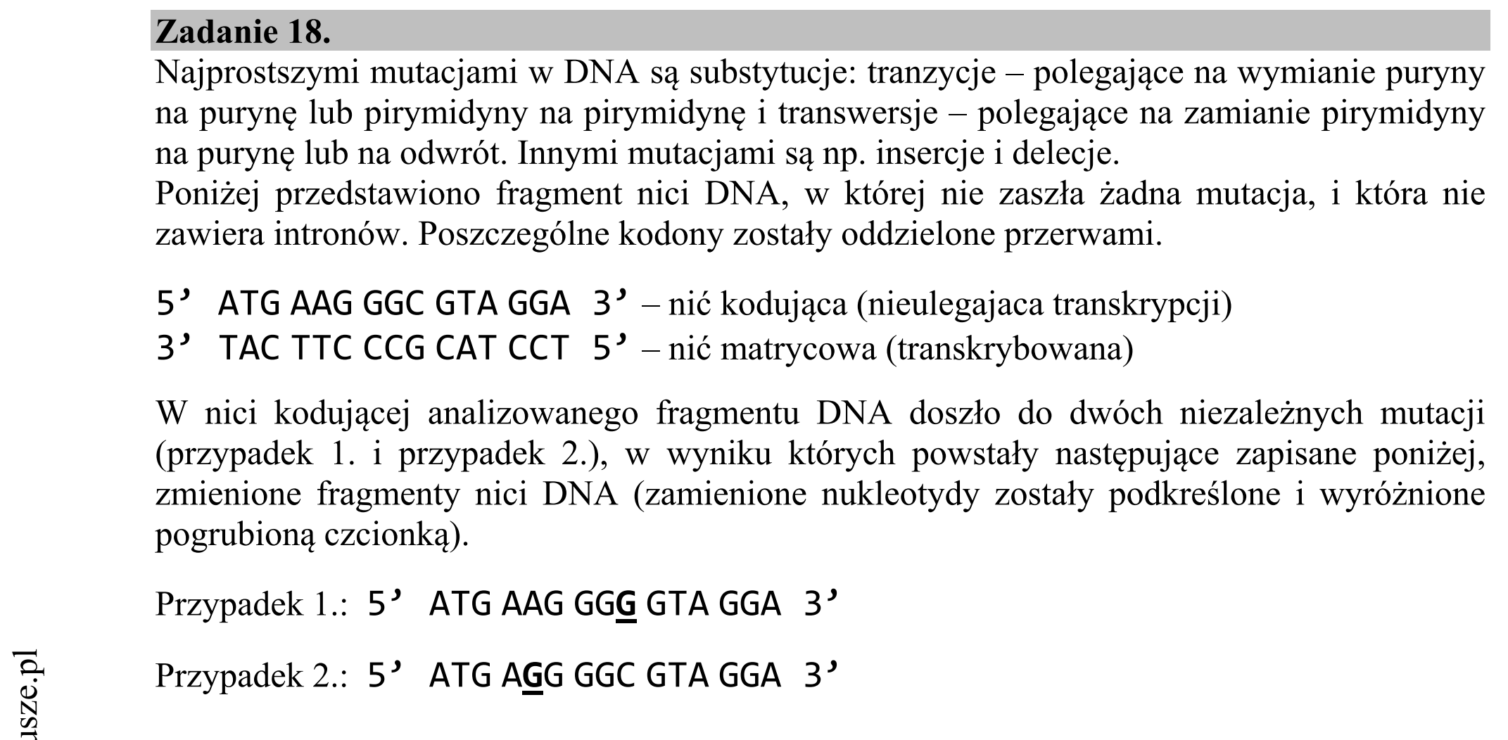 Matura dodatkowa, czerwiec 2017, wstęp zadania 18