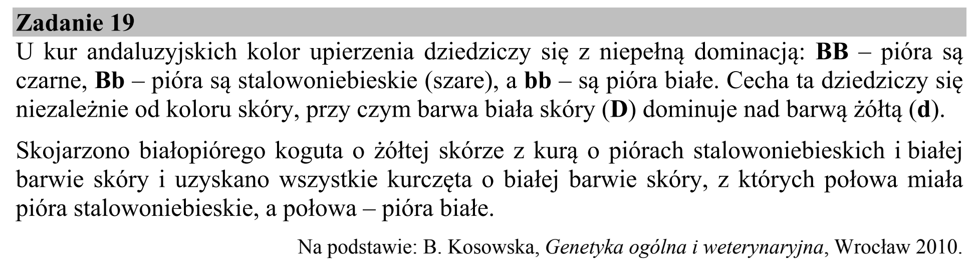 Matura dodatkowa, czerwiec 2017, wstęp zadania 19
