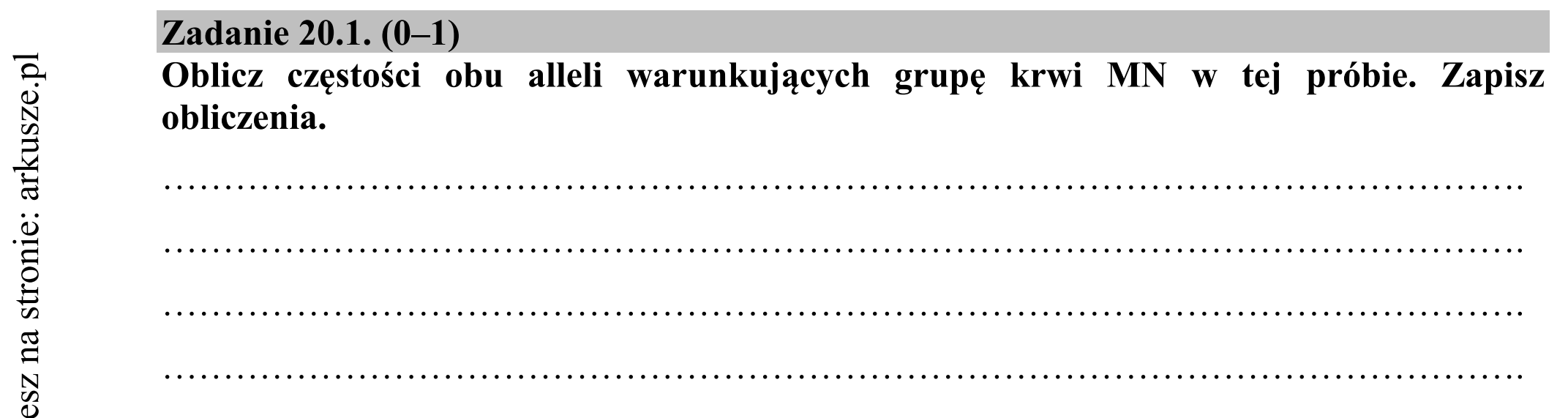 Matura dodatkowa, czerwiec 2017, zadanie 20.1